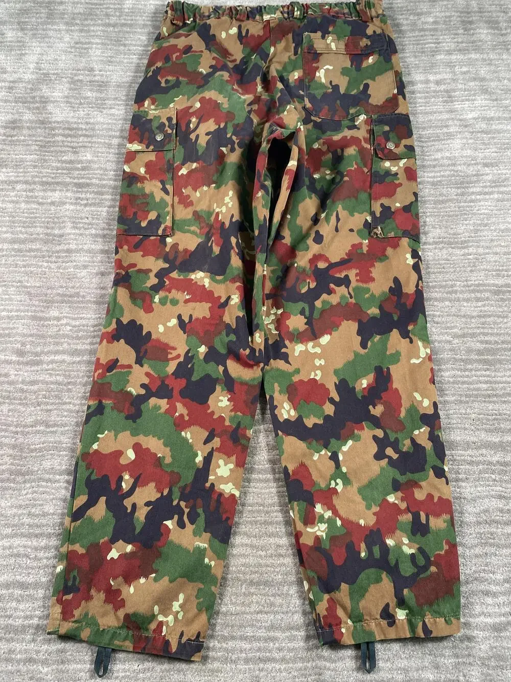 Vintage SIRNA Pants Mens 30x30 Multicolor Camo Cargo Canvas Army Workwear 80s